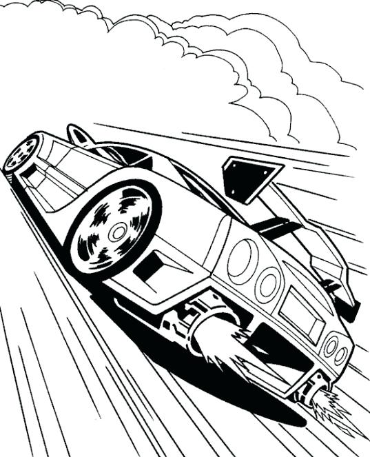 537x663 Cool Car Coloring Pages Cool Race Car Turbo Coloring Page Race Car