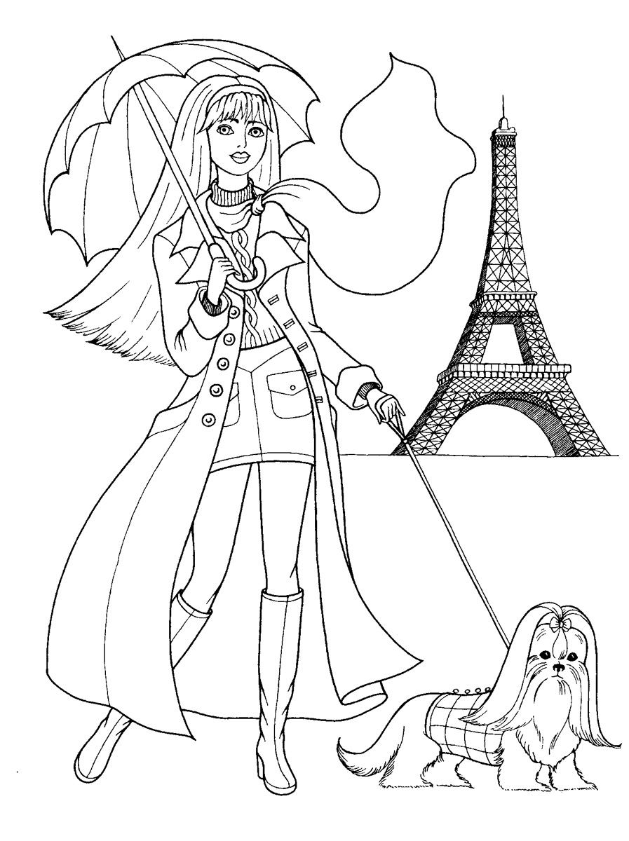 897x1200 Fashion Coloring Pages Fashionable Girls Picture Coloring