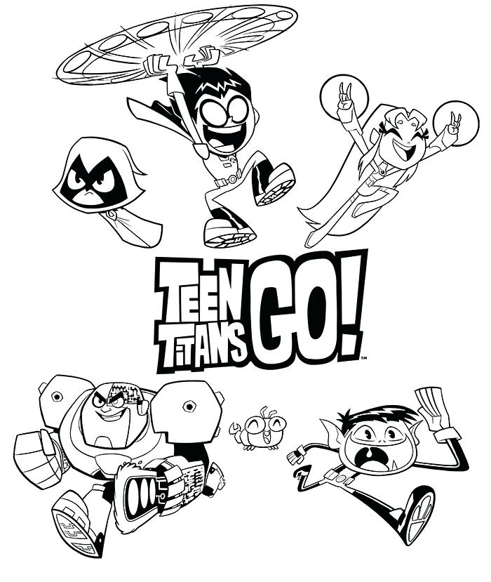 700x829 Teen Titans Color Pages Teen Titans Coloring Page Awesome Teen