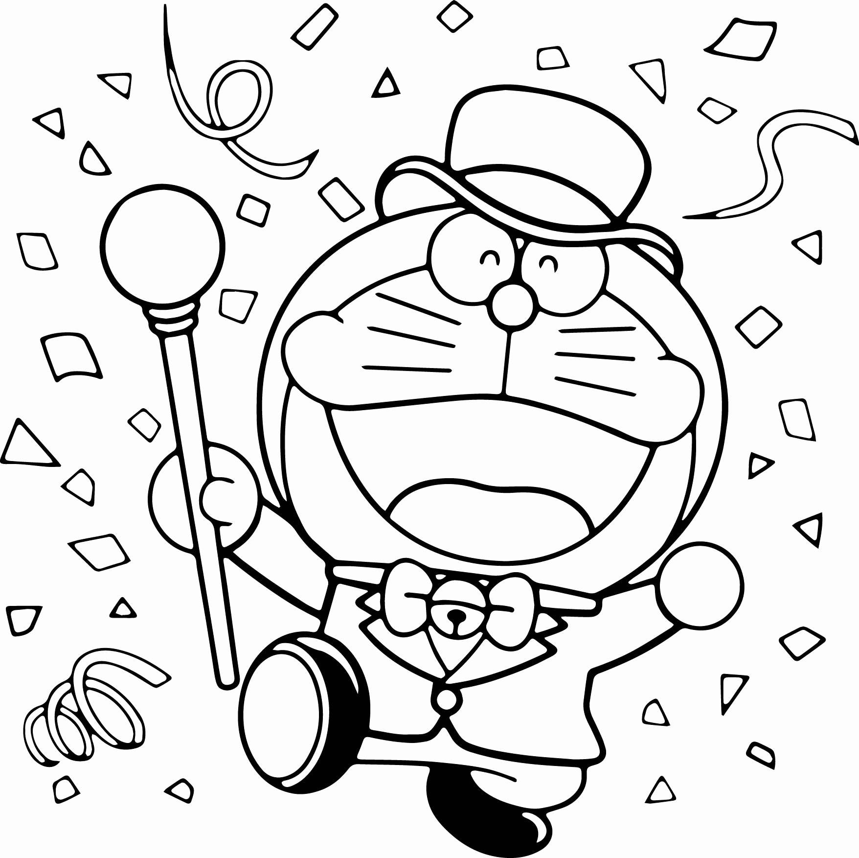 1756x1753 Coloring Pages For Teenagers To Print For Free Awesome Doraemon