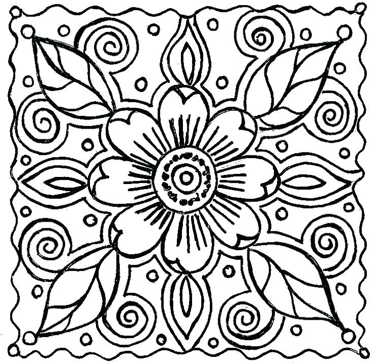 736x714 Patterns Coloring Pages Free Coloring Patterns Flower Coloring