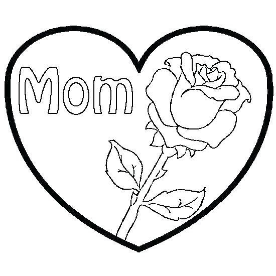550x550 Rose Coloring Pages