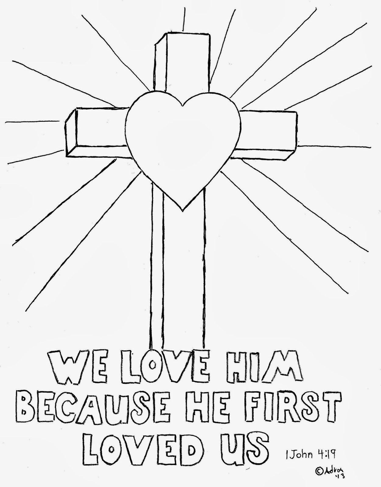1252x1600 Cross Coloring Pages To Print Page