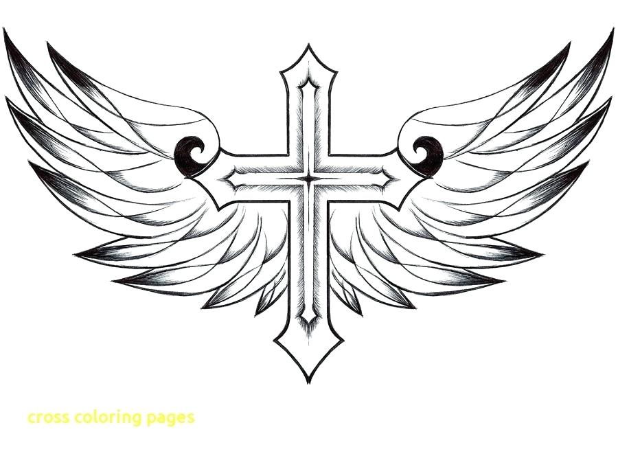 900x664 Cross Coloring Pages With Top Free Printable Cross Coloring Pages