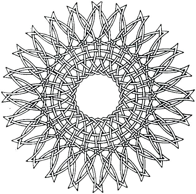 630x623 Geometric Designs Coloring Pages Free Printable Pattern Coloring