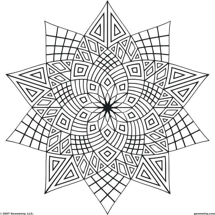 736x736 Images Of Printable Hard Geometric Coloring Pages Geometric Shapes