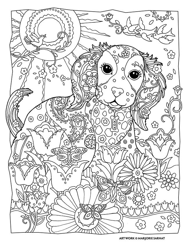 650x841 Puppy Coloring Book Coloring Page