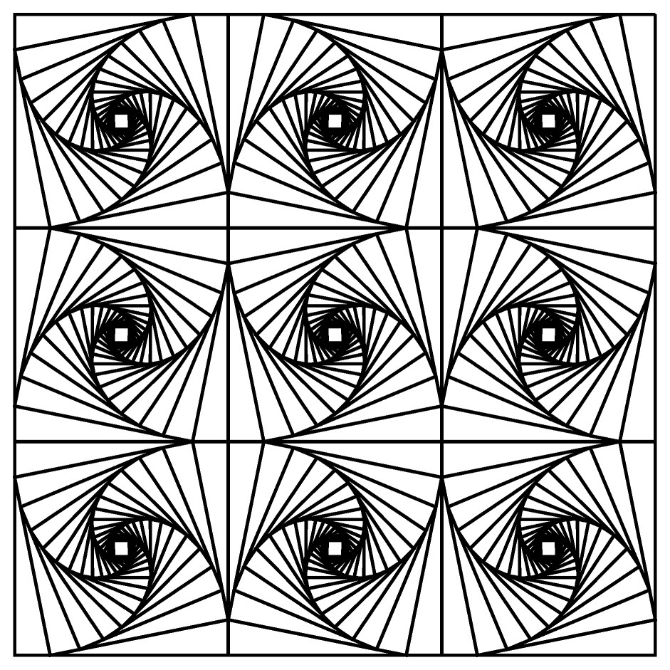 941x941 Cool Geometrip Features High Quality Geometric Coloring Designs