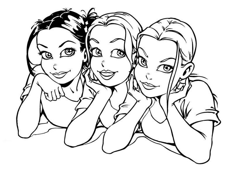 820x580 Colouring Page Of Spectacular Girl Coloring Pages