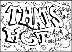 Cool Graffiti Coloring Pages