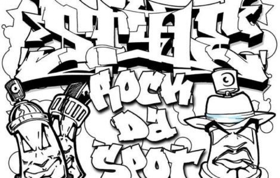 960x612 Coloring Pages. Graffiti Coloring Pages