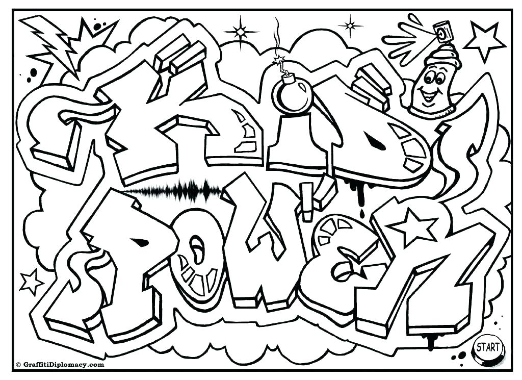 1024x745 Cool Graffiti Coloring Pages Coloring Graffiti Graffiti Coloring