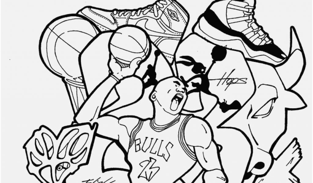 1024x600 Graffiti Coloring Pages Picture Graffiti Basketball Drawing