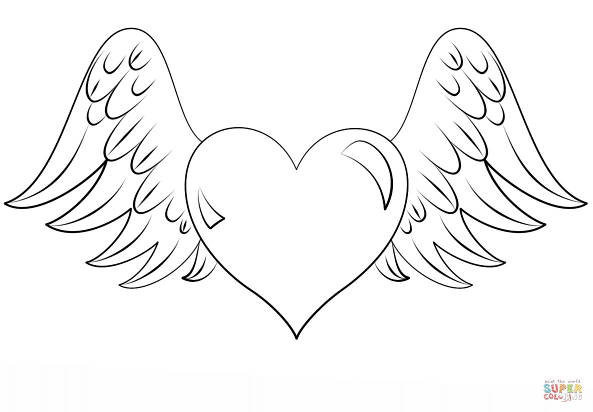 1186x824 Heart Coloring Sheets