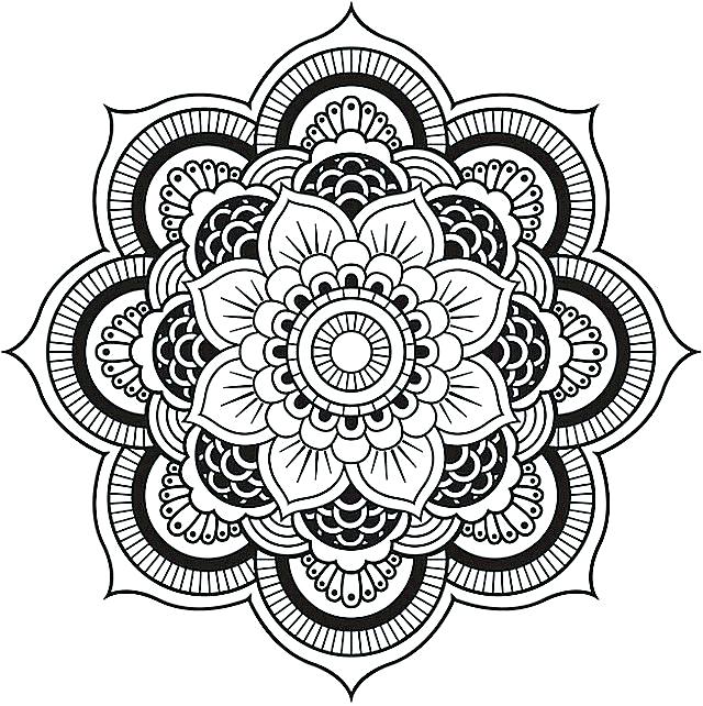 640x642 Coloring Pages. Free Mandala Coloring Pages For Adults Printables
