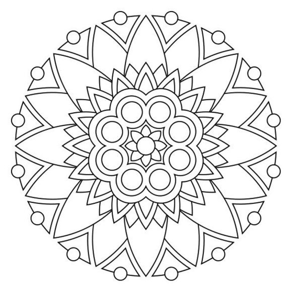 580x580 Outstanding Mandala Coloring Pages 57 On Download Regarding