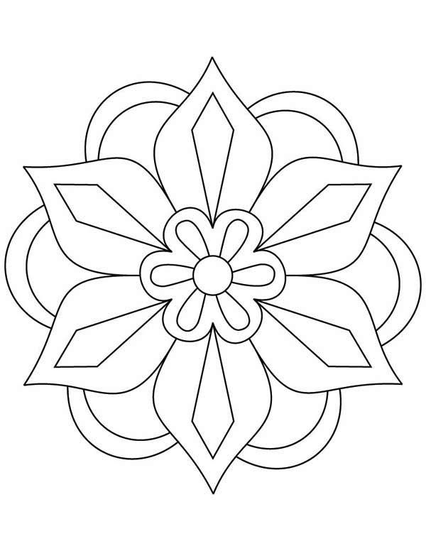 600x776 Awesome Picture Of Rangoli Coloring Page Coloring Pages