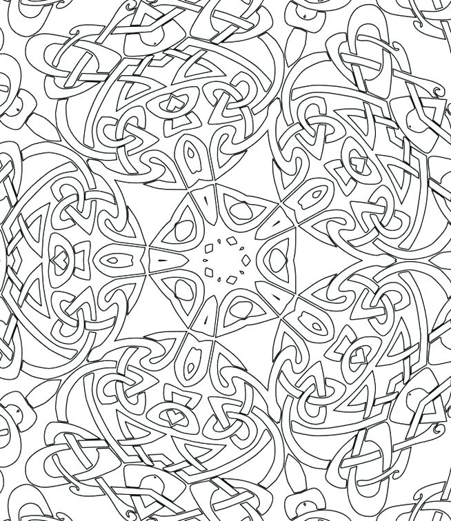 654x756 Coloring Pages With Designs Flower Design Coloring Pages Adult