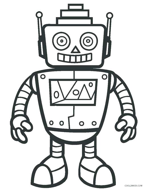 516x670 Robot Coloring Pages To Print Robot Coloring Pages Free Printable