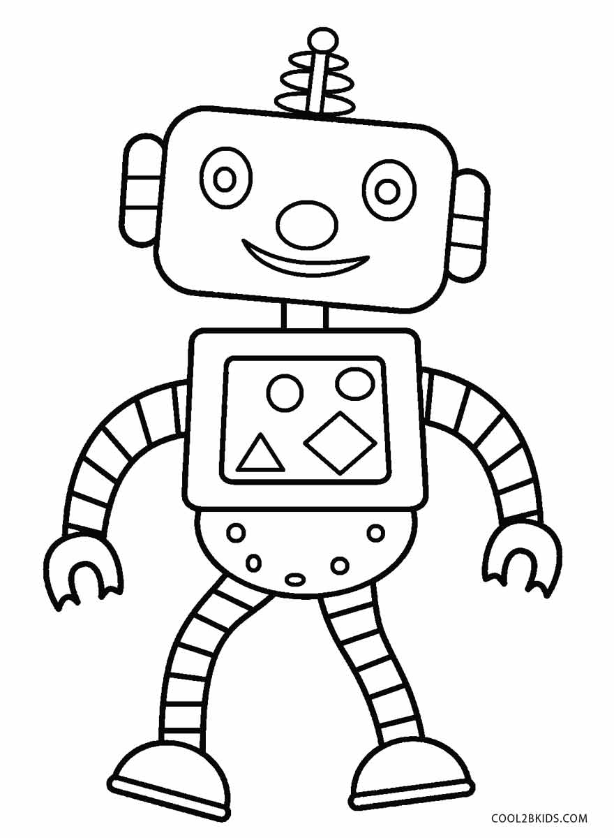 880x1200 Free Printable Robot Coloring Pages For Kids Cool2bkids