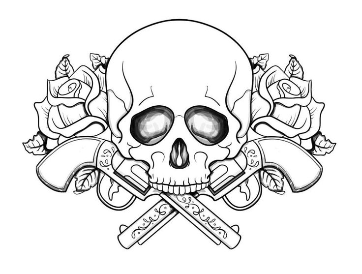 Cool Skull Coloring Pages