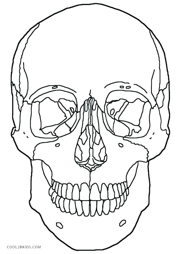 618x856 Red Skull Coloring Pages Skull Outline Coloring Book Outline Page