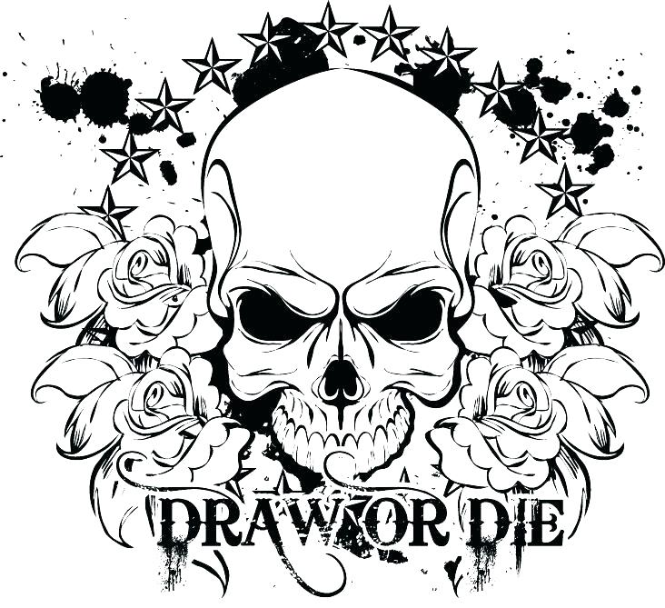 732x669 Skulls Coloring Pages Coloring Pages Skulls Coloring Es