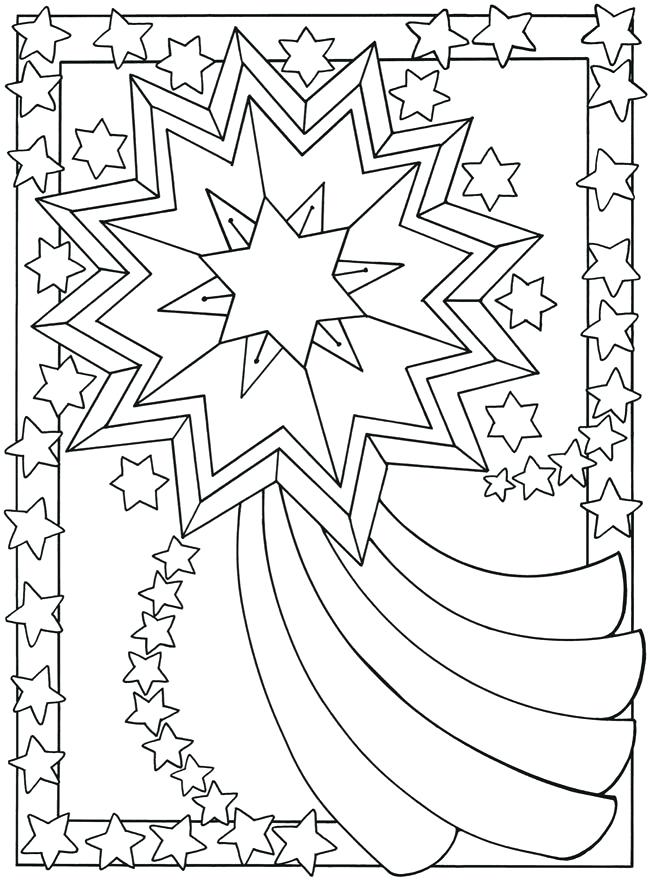 650x880 Stars Coloring Pages Sun Moon And Stars Coloring Pages Shooting