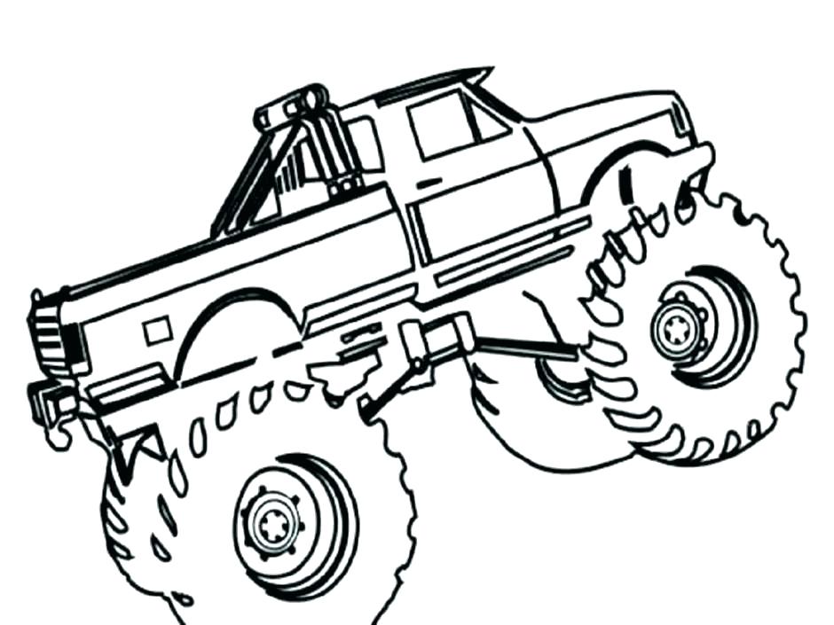 940x705 18 Wheeler Coloring Pages Cool Monster Truck Coloring Pages As