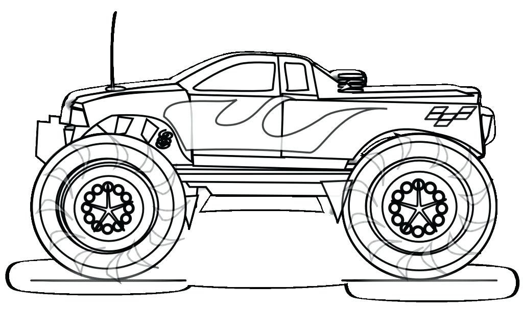 1024x608 Pickup Truck Coloring Pages
