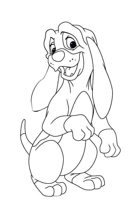 Coon Dog Coloring Pages