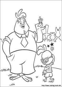 236x330 Chicken And Friends Cooperation Coloring Page