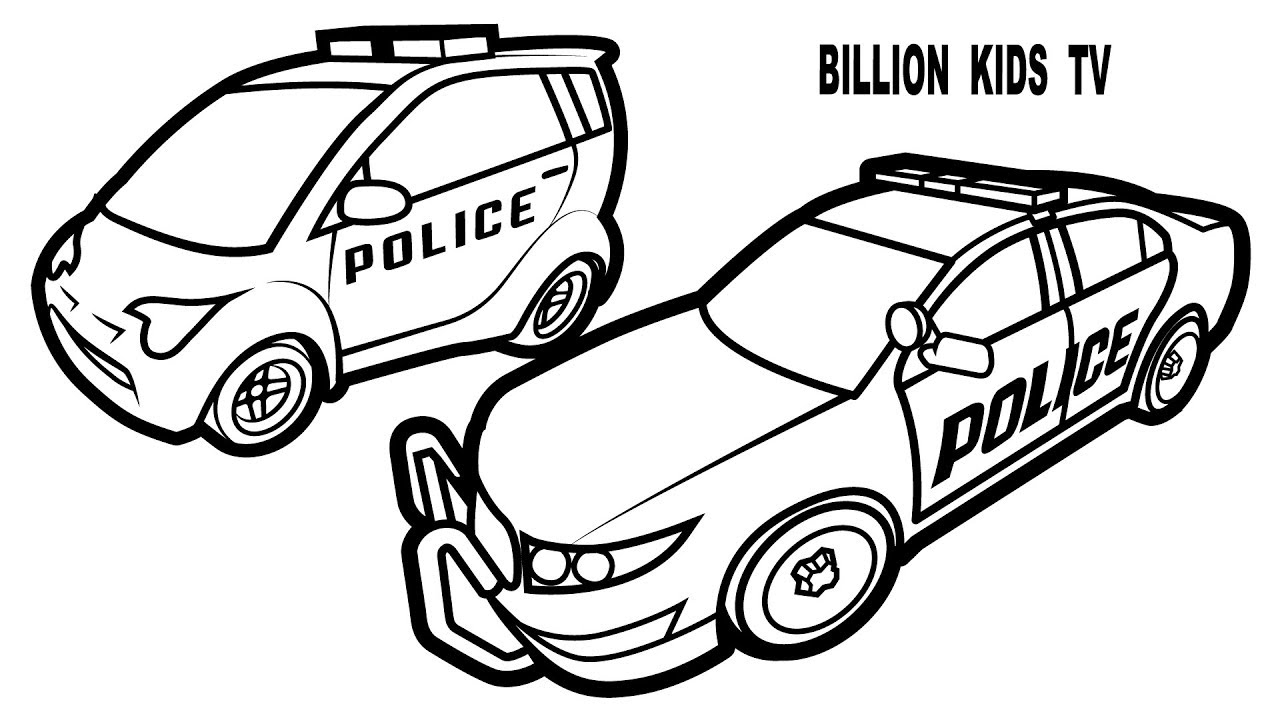 Cop Car Coloring Pages