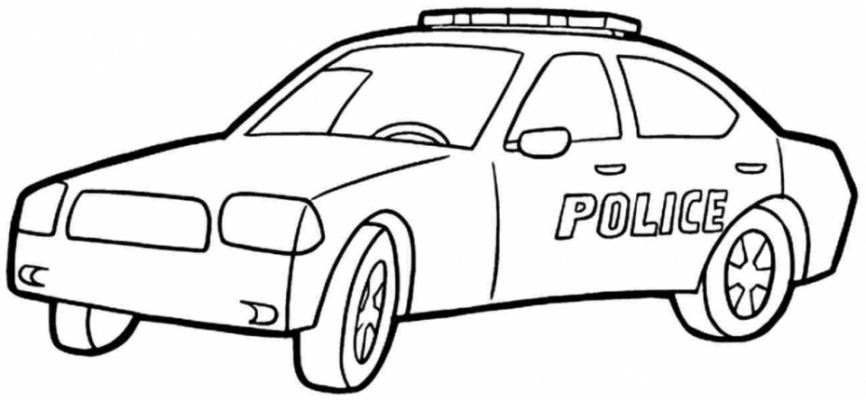 960x444 Police Car Coloring Pages To Print Awesome Police Car Coloring