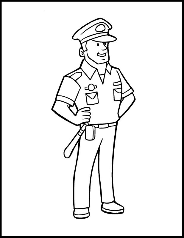 618x798 Police Coloring Pages