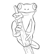 200x205 Puerto Rico Coloring Pages Dibujo De Un Coqui Colouring Pages