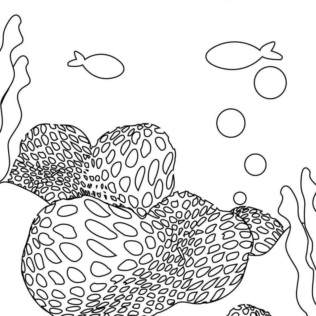 1024x1024 Best Of Simple Coral Reef Coloring Pages