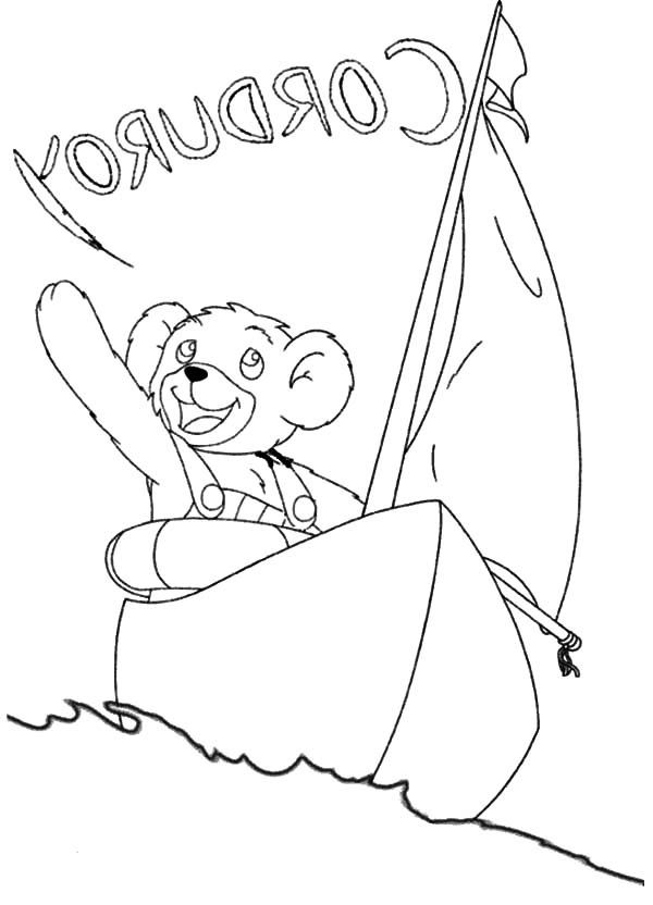 600x832 Corduroy Bear Ride Sailship Coloring Pages Batch Coloring