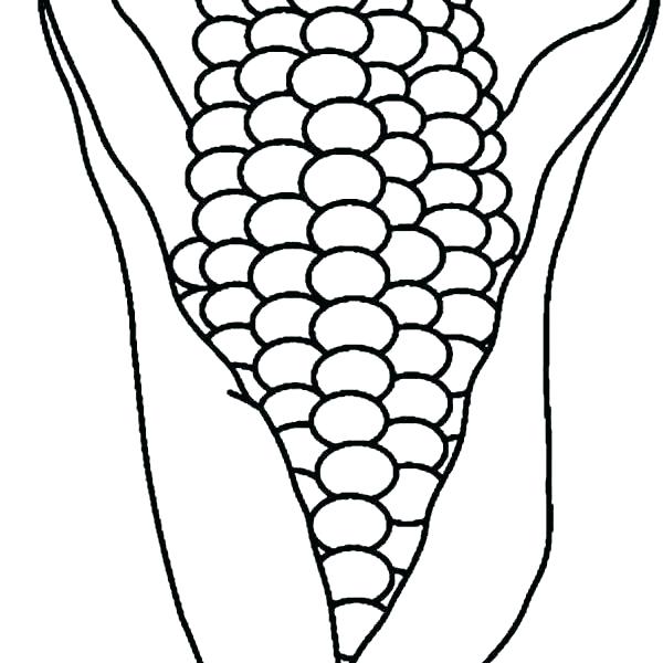 600x600 Candy Corn Coloring Page Corn Coloring Pages Coloring Page Of Corn