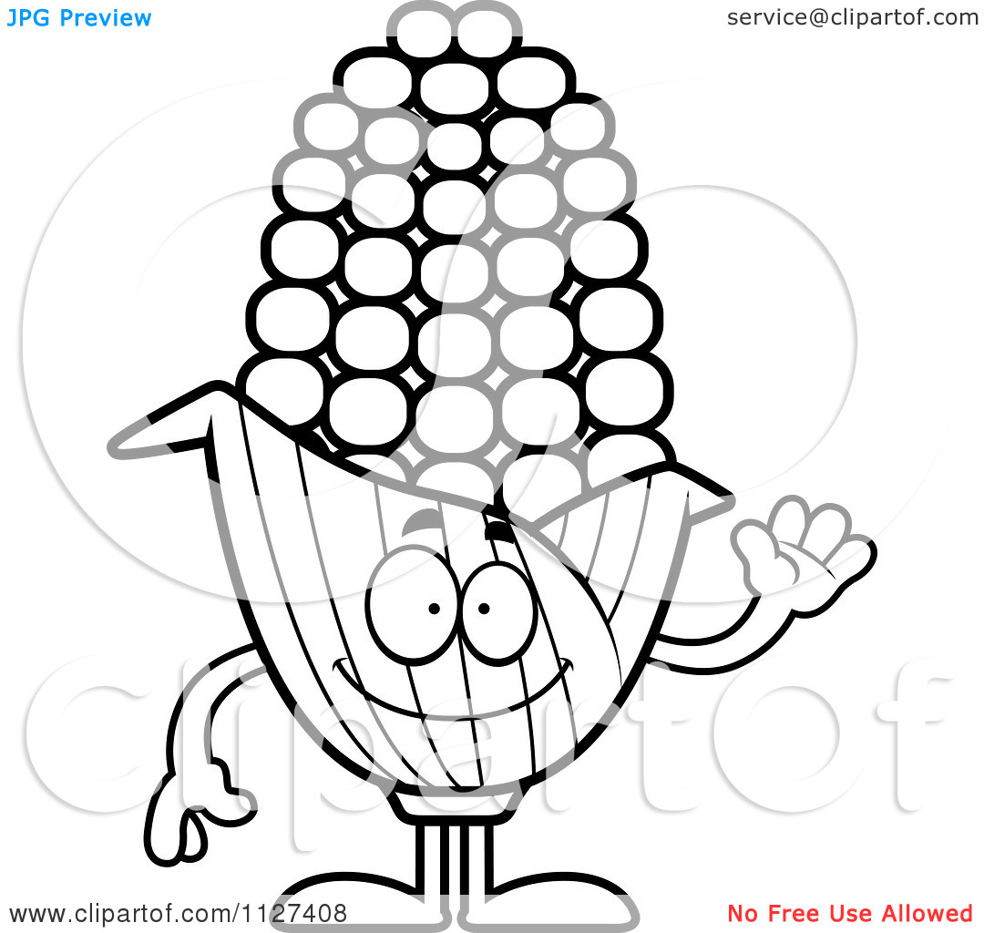 Corn On The Cob Coloring Page