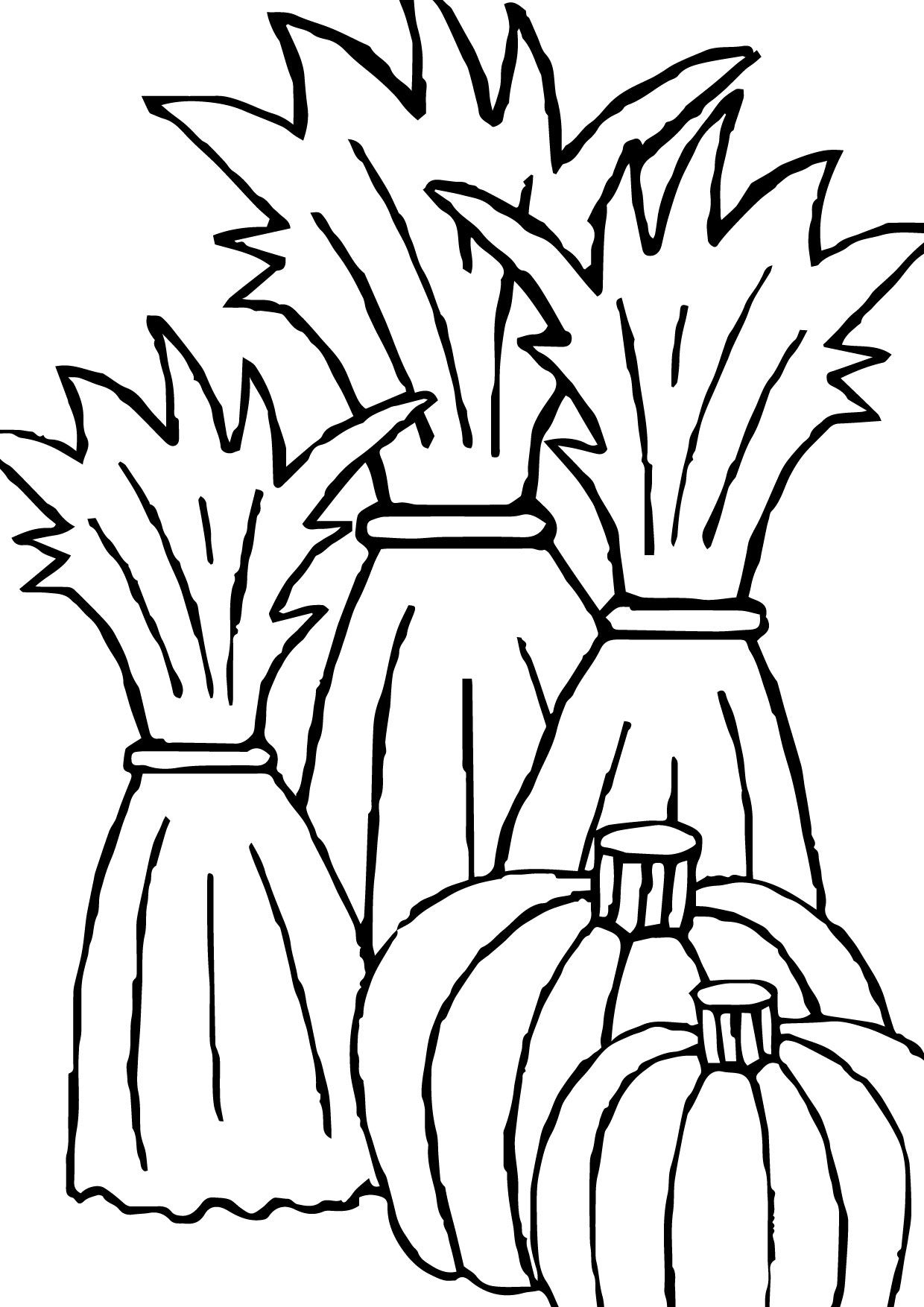 1240x1754 Awesome Corn Stalk Coloring Page 08 09 2015 081307 Coloring