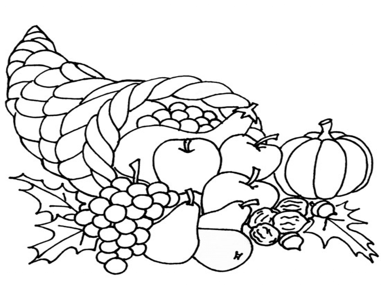 1280x960 Expert Cornucopia Coloring Pages To Print Cele