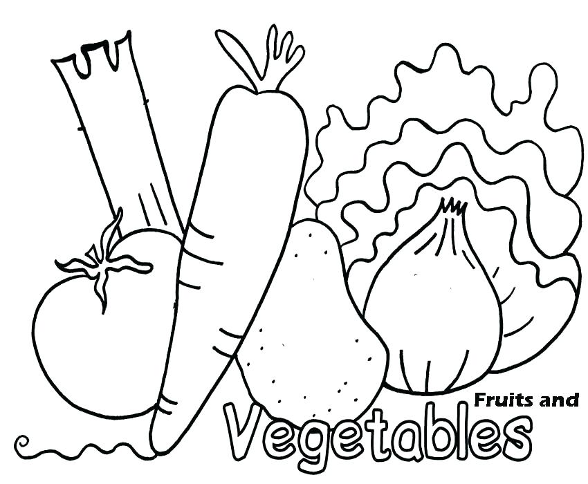 850x700 Preschool Fruit And Vegetable Coloring Pages