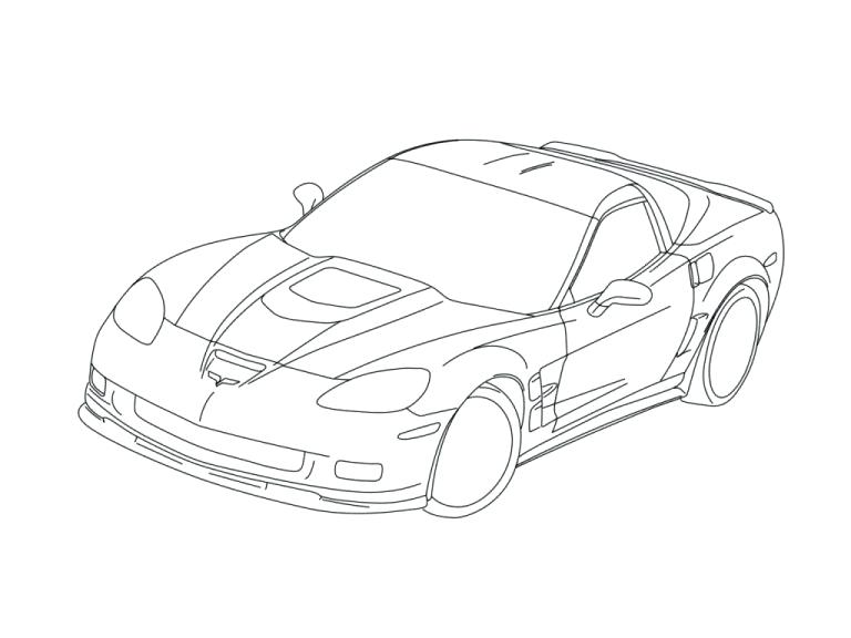 768x576 Corvette Coloring Pages Corvette Coloring Pages Fresh Fantastic