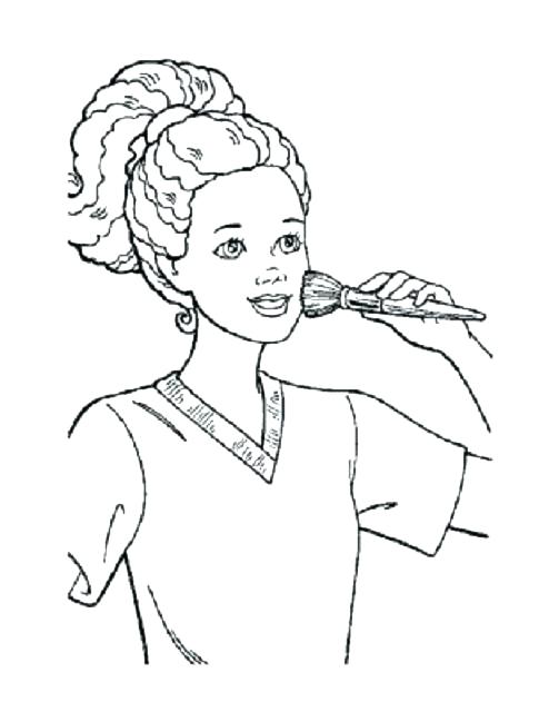 494x640 Makeup Face Coloring Pages This Is Makeup Coloring Pages Pictures