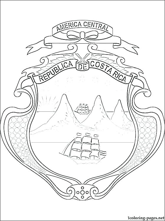 560x750 Costa Rica Flag Coloring Page Flag Of Coloring Page Flag Coloring