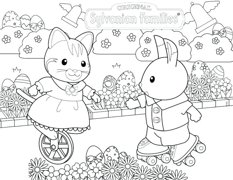 805x623 Garden Critters Coloring Page Calico Critters Coloring Pages