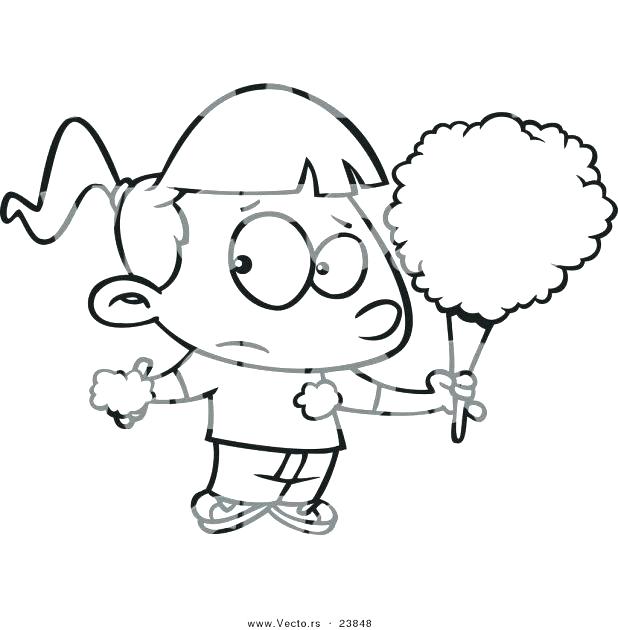 618x630 Cotton Candy Coloring Pages Cotton Candy Colouring Page 4 Cotton