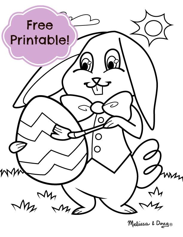 612x792 Easter Bunny Coloring Page (Tip Grab Some Cotton Balls And Glue