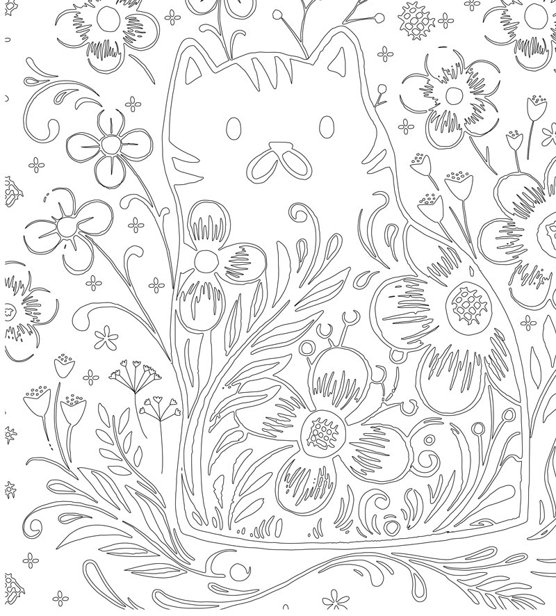 800x886 Free Coloring Page Cotton + Steel Coloring Book Sew Mama Sew